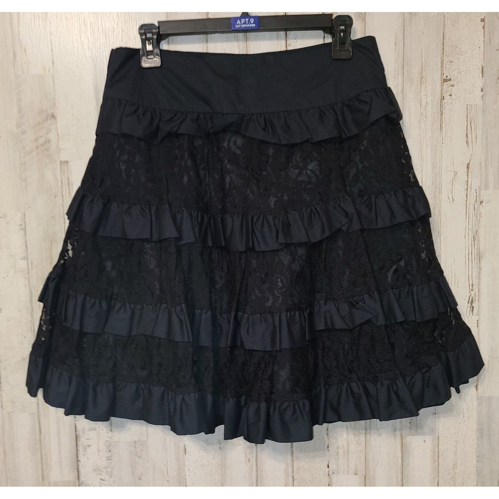 Libertine Target size 9 Lace Tiered Knee Ruffle A-line Skirt Special Occasion